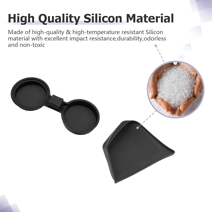 LUWU 2026 RX Dashboard Non-Slip Mat Center Console Cup Holder Compatible with 2023 2024 2025 2026 Lexus RX350/RX450/RX500 Accessories Silicone Protective Pad Liner Protective Pad 2-Pack