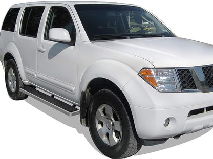 APS Running Boards (Nerf Bars Side Steps Step Bars) Compatible with Nissan Pathfinder 2005-2012 (Silver 5in 304 Stainless Steel)