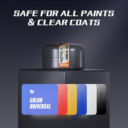 Ceramic-Boosted Carnauba Wax Paste - Triple-Layer Shield, Dust Repellent & Deep Gloss (200g w/Applicator)