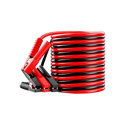 Jumper Cables, with Storage Case, 300cm/118.11 Inches, Portable Copper Clamps, Vehicles Battery Jumper Cable Kit, Quick & Efficient, for Car and Trucks