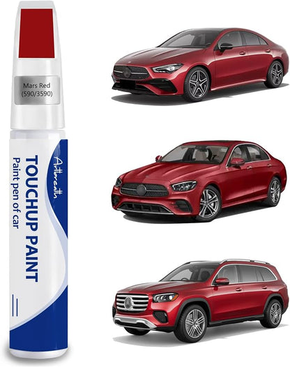 Mars Red(590/3590) Touch Up Paint for Mercedes-Benz Car Paint Pen Scratch Repair Two-In-One Touch Up Paint Automotive Paint Pen for Mercedes Benz A/C/E/G/M/GL/GLA/GLB/GLC/CLS/SL/SLC