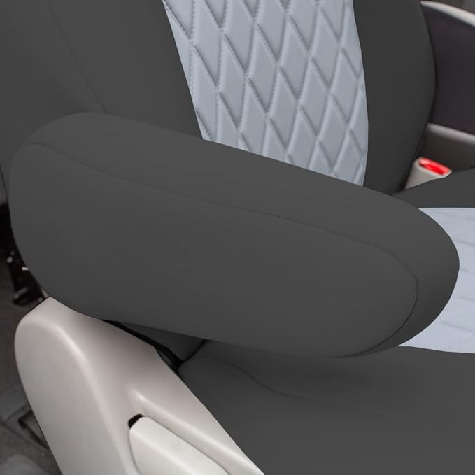 FH Group Custom Fit Car Seat Covers Specifically Made for 2011-2020 Toyota Sienna 7 Seater with Ultraflex Neoprene Water Resistant Automotive Seat Covers - Full Set Gray