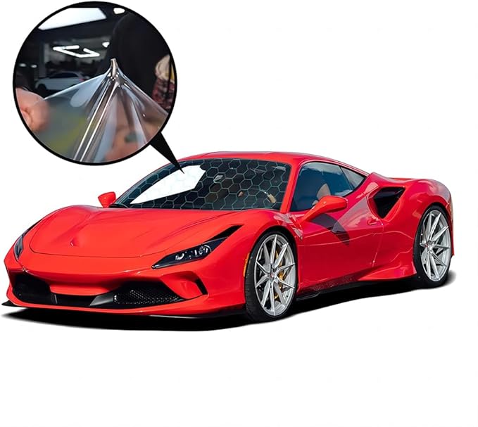 HOHOFILM Clear TPU Windshield Protection Film PPF Self Healing Scratchable & Stretchable Car Wrap Film for Front Window Glass (60"X79")