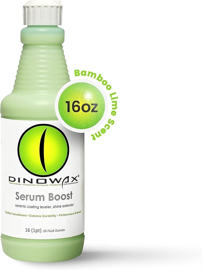 Serum BoostTM, Ceramic Coating Leveler and Polisher for Car Detailing, Car Detailing Supplies, Bamboo Lime Scent, Protect Collection (16 Oz)