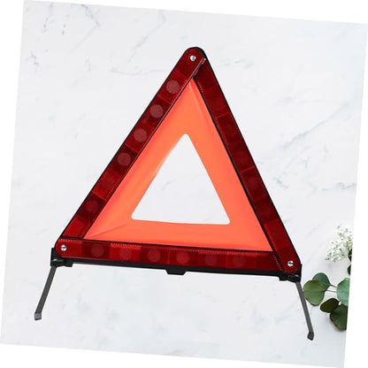 Healifty 1pc Car Safety Triangle Warning Sign Roadside Hazard Alert Road Safety Kit Triangle Road Sign for Vehicle