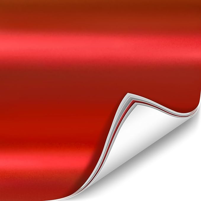 ColorFusion PPF by VViViD, Satin Stealth Chrome Red Dry Apply PPF Vinyl Car Wrap Roll 20ft x 5ft