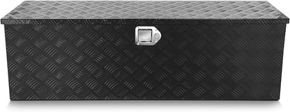 DNA MOTORING Truck Tool Box Lockable Storage Box, Truck Bed Tool Box Truck Bed Organizer Aluminum Truck Tool Boxes for Bed of Truck, w/Lock & Keys, 47"L X 15" W X 15" H Black, TBOX-T5-001-BK