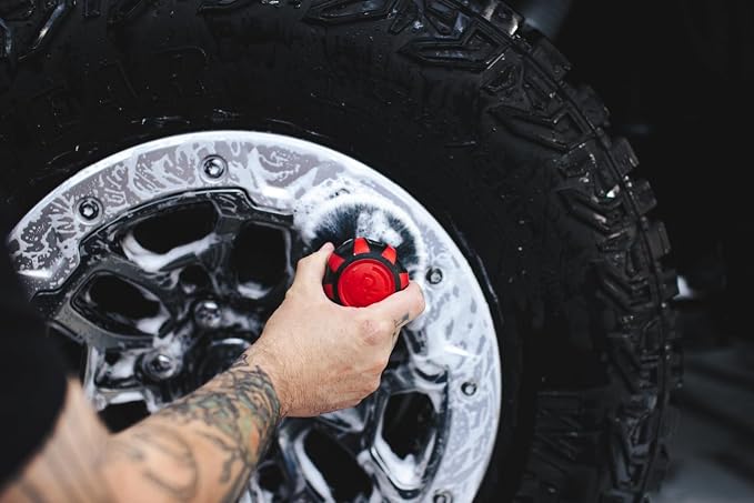 Detail Factory - Curveball XL Synthetic Brush - Ultra Soft Bristles, Comes with Storage Rack, Covers Large Area Inside or Outside Vehicles - Octane Riptide