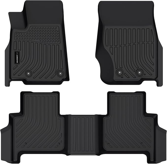 AUXKO All Weather Floor Mats Fit for Jeep Grand Cherokee(WL Include 4xe, Not WK2 or WL75) 2022-2025 2026 5 Seat Only TPE Rubber Liners All Season Guard Odorless Anti-Slip Floor Mats