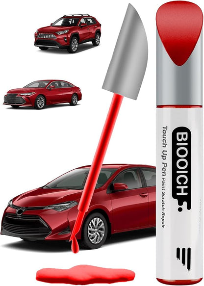 Touch Up Paint Pen Exact Color Match Car Chip and Scratch Repair (for Toyota, Ruby Flare Pearl(3T3))