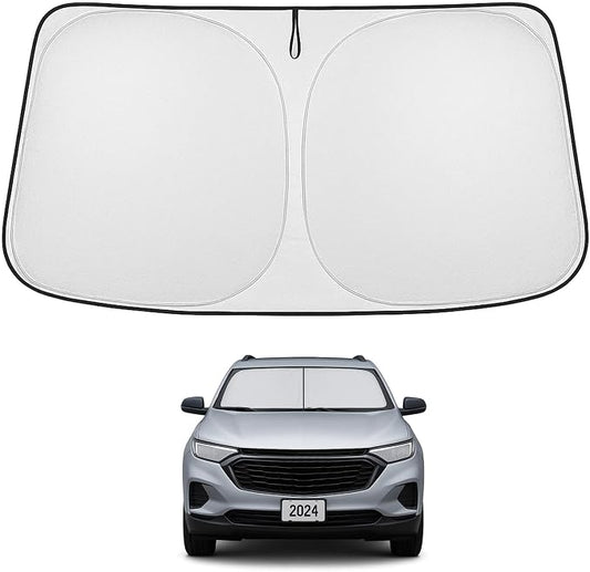 Proadsy 2026 Upgrade Front Windshield Sun Shade Foldable Sun Shade Protector Custom Fit 2018-2025 Equinox Accessories