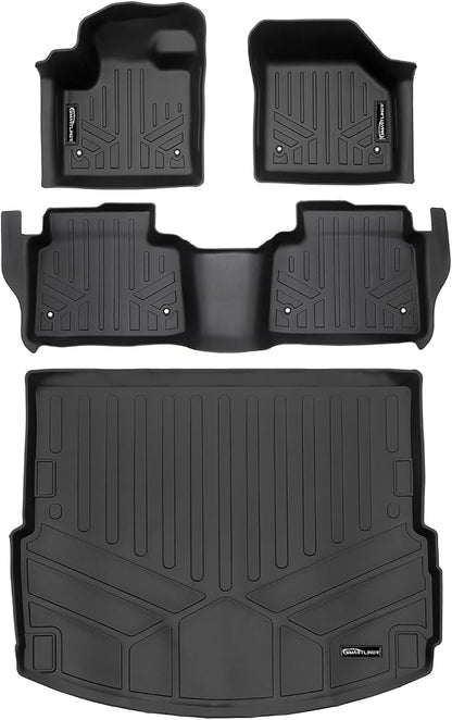 SMARTLINER All Weather Protection Custom Fit 2 Row Floor Mats and Cargo Liner Set Compatible with 2020-2025 Land Rover Discovery Sport