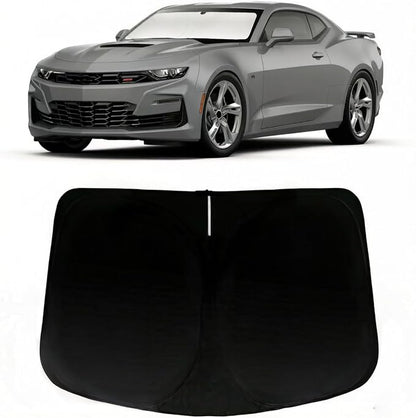 Windshield Sun Shade for 2016-2025 Chevrolet Chevy Camaro, Car Front Window Sunshade with 240T Sun Visor Protector Blocks UV Rays Heat Sun Shield Accessories