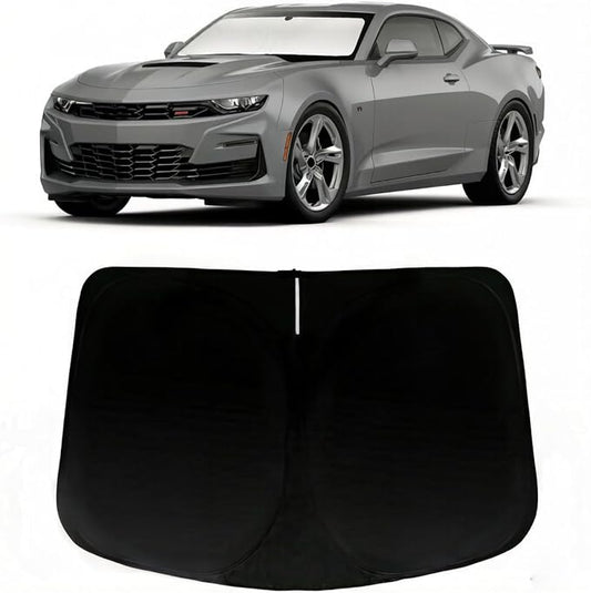 Windshield Sun Shade for 2016-2025 Chevrolet Chevy Camaro, Car Front Window Sunshade with 240T Sun Visor Protector Blocks UV Rays Heat Sun Shield Accessories