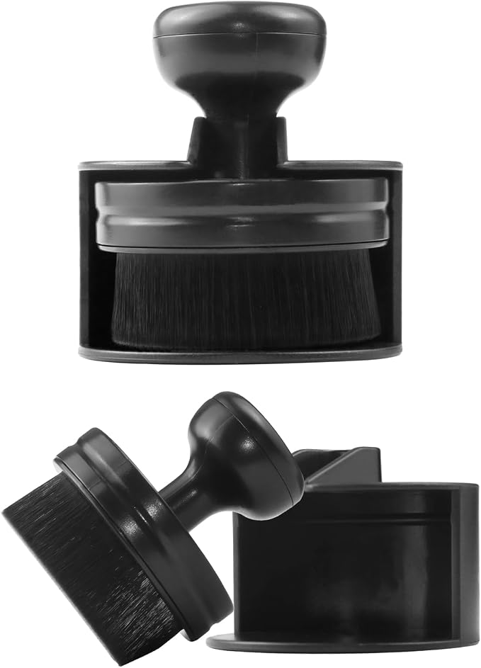 Car Tire Shine Applicator Brush, Auto Tire Detail Brushs, Portable Car Tire Brush with Seal Cover Design, High Density Soft Shine Applicator Brushs, for Auto Detailing Cleaning