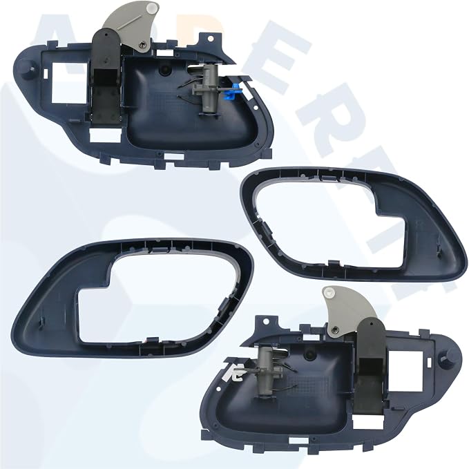 APPERFiT Interior Door Handle w/Bezel Kit (Blue) Compatible with 1995-2002 Chevy Chevrolet GMC Truck C1500 C2500 C3500 K1500 K2500 K3500 Suburban Tahoe Yukon 15708045 15708046