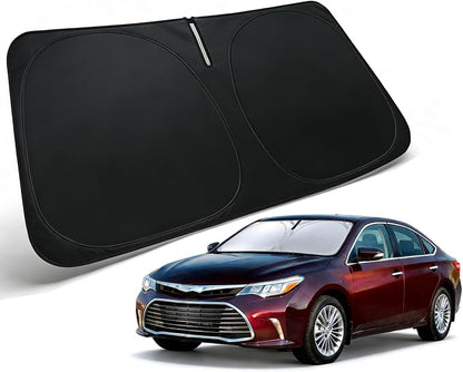 Windshield Sun Shade for 2013-2018 Toyota Avalon | Front Window Sunshade with 240T Sun Visor Protector Foldable Heat Shield Blocks UV Rays, Car Accessories