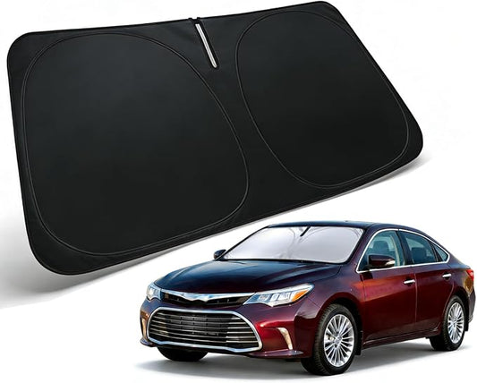 Windshield Sun Shade for 2013-2018 Toyota Avalon | Front Window Sunshade with 240T Sun Visor Protector Foldable Heat Shield Blocks UV Rays, Car Accessories