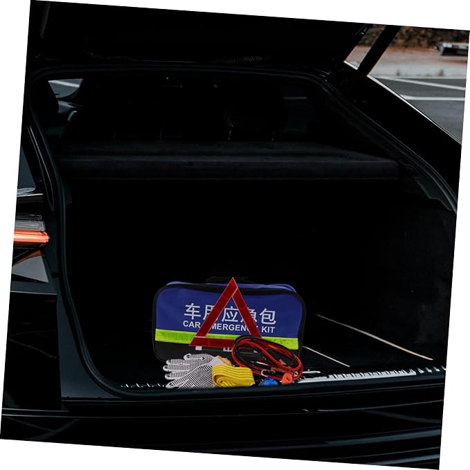 Ciieeo Emergency Roadside Kit for Vehicles Compact Automotive Tool Set with Multi-Functional Accessories for Travel Inspections and Emergency Situations