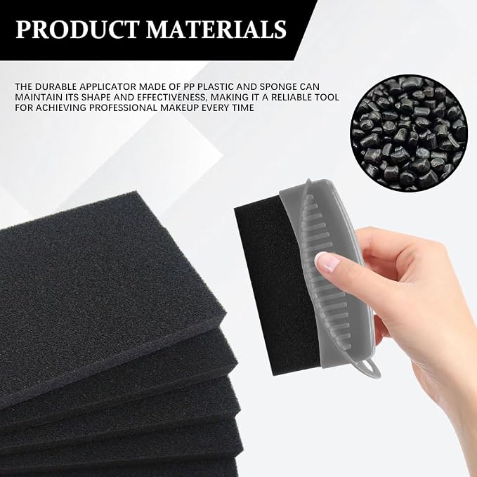 Tire Dressing Applicator, Tire Shine Applicator, Wheel Waxing Wipe Polishing Sponge with Lid, Car Accessories Reusable Wheel Detailing Foam Fit for Vehicle Waxing Polishing Cleaning (Gray)
