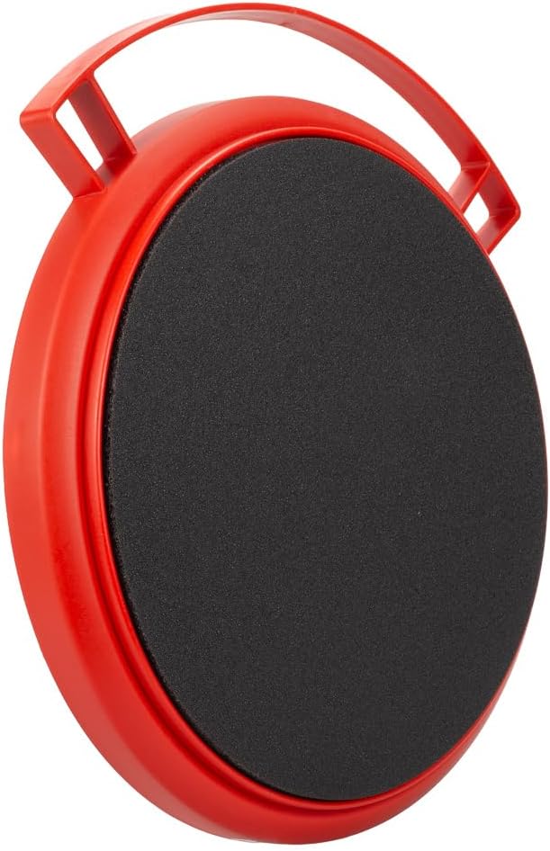 Maxshine 12" Universal Foam Bucket Lid Seat | Red with Black Foam Padded Snap-On Cover for 12" Buckets | Converts to Seat, Kneeling Pad & Organizer | Car Detailing Accessory