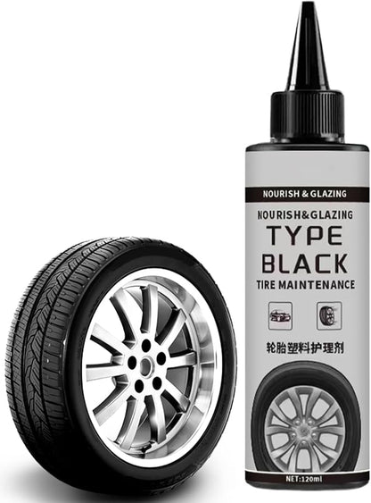 Genérico Car Tire Coating Agent – 120ml Anti-Stain – Tire Shine Restorer Spray | for Professional Drivers & Leading Drivers Garage Van Sedan
