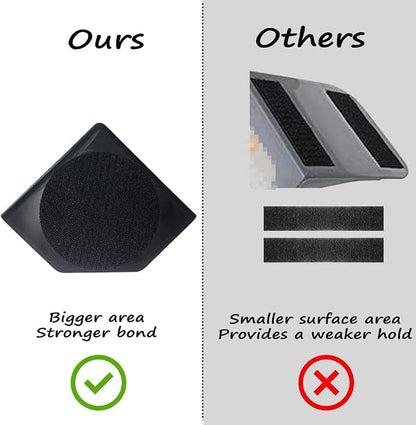 Fun&H Car Trunk Organizer Blocks, Hook & Loop Trunk Cargo Blocks, Trunk Divider to Hold Cargo in Place, Available to Wool Carpet for Car Truck SUV Van (4.7'')
