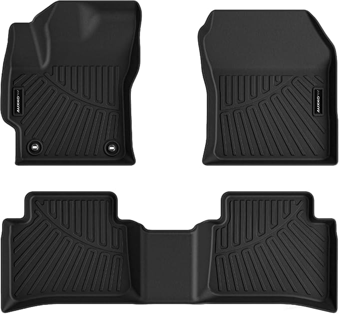 All Weather Floor Mat Fit for Toyota Corolla(Include Hybrid Exclude Hatchback) 2026 2025-2020 TPE Rubber Liners Corolla Accessories All Season Guard Odorless Anti-Slip Liner Black