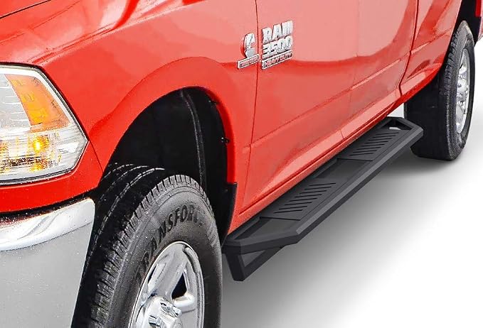 APS 6.5in Side Armor Stainless Steel Running Boards Compatible with Ram 1500 2009-2018 Crew Cab & Ram 2500 3500 2010-2026 (Nerf Bars Side Steps Side Bars)