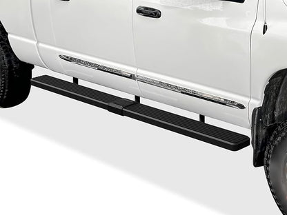 APS (Black 6 inches) Stainless Steel Running Boards Nerf Bars Side Steps Compatible with Dodge Ram 1500 2006-2008 Mega Cab & Ram 2500 3500 2006-2009(91in D2D Short Version)