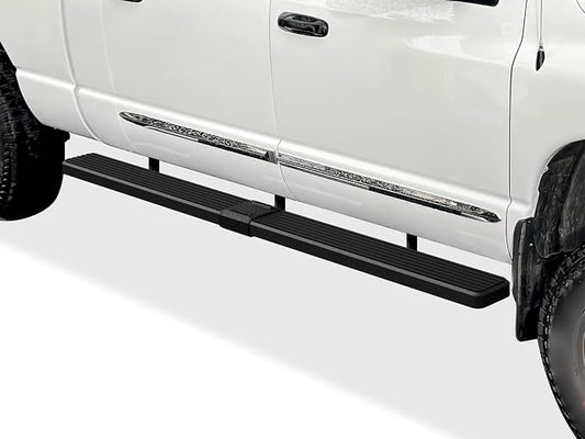 APS (Black 6 inches) Stainless Steel Running Boards Nerf Bars Side Steps Compatible with Dodge Ram 1500 2006-2008 Mega Cab & Ram 2500 3500 2006-2009(91in D2D Short Version)