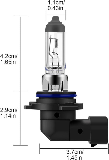 WinPower 9006 HB4 Halogen Headlight Bulb, Super Bright Warm White 55W 4300K Car High Low Beam Fog Light Replacement Lamp, Pack of 2