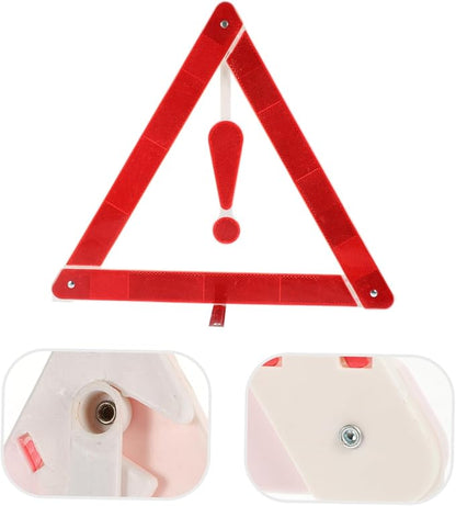 2pcs Car Warning Triangle Kit Folding Safety Reflectors for Roadside Emergency Durable and Portable Roadside Assistance Sign Essential Vehicle Safety Equipment