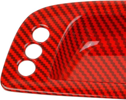 crosselec Red Carbon Fiber Inner Door Handle Bowl Cover Trim for Dodge Charger 2011-2021/ Chrysler 300 2015-2021