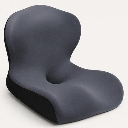 Memory Foam Office Chair Cushion with Back Support, Ergonomic Seat Cushion for Office Chair and Car Seat, Pressure Relief for Long Sitting (Dark Grey)