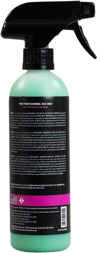Malco OTG Waterless Car Wash (16 Oz.) - 100% Waterless Car Wash Spray/No Water or Bucket Needed/Safe and Effective Cleaning Solution for Cars/Great for On The Go or Regular Use (199416)