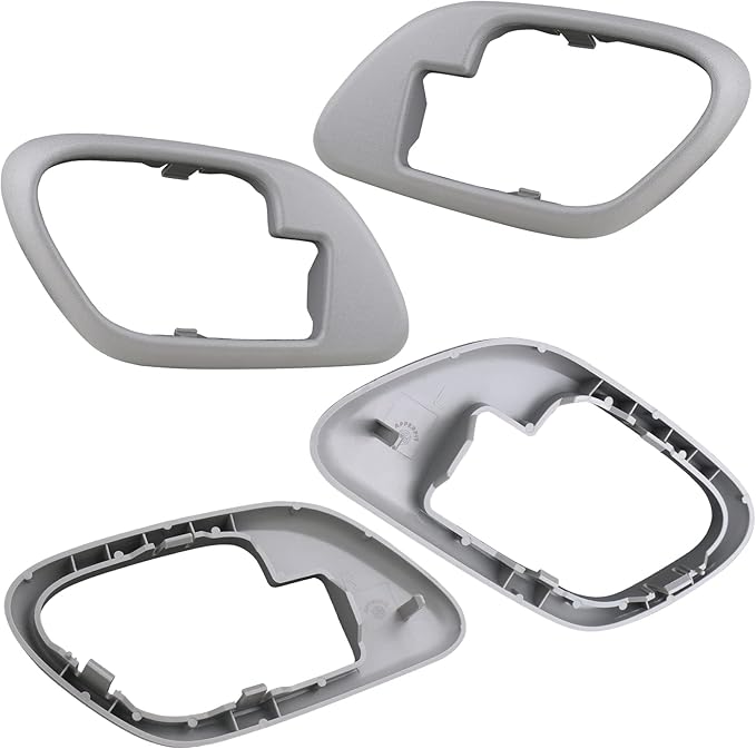 APPERFiT Interior Door Handle w/Bezel Kit (Gray) Compatible with 1995-2002 Chevy Chevrolet GMC Truck C1500 C2500 C3500 K1500 K2500 K3500 Suburban Tahoe Yukon Replaces 15708043 15708044