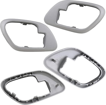 APPERFiT Interior Door Handle w/Bezel Kit (Gray) Compatible with 1995-2002 Chevy Chevrolet GMC Truck C1500 C2500 C3500 K1500 K2500 K3500 Suburban Tahoe Yukon Replaces 15708043 15708044