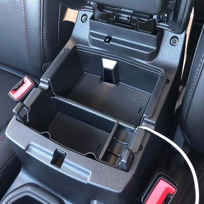 EDBETOS Center Console Organizer Tray Compatible with Jeep Wrangler JL/JLU 2018-2021 2022 2023 2024 Accessories Jeep Gladiator JT Truck 2020-2023 Armrest Storage - Won't Covers The Light Inside
