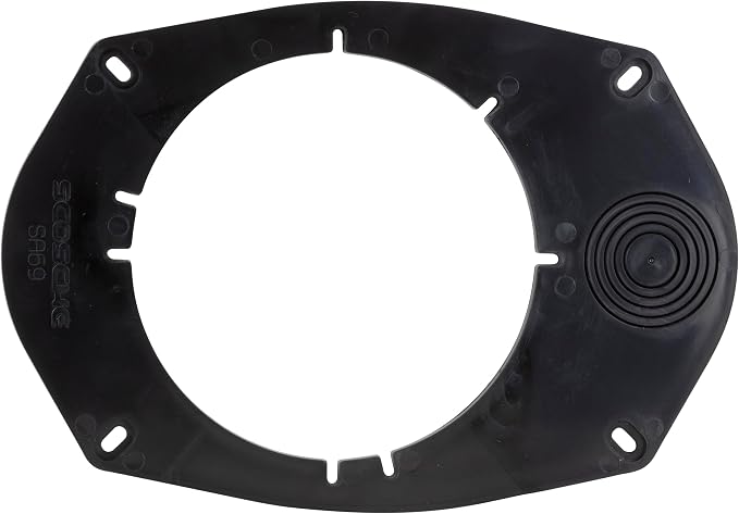 Scosche SA69 6X9" to 5.25”-6.5” Speaker Adapters Compatible with Select Import and Domestic Vehicles - 5 1/4" to 6 1/2" Adapter for Car Door Speakers - Sold in Pairs - See Guide in Image for Vehicles