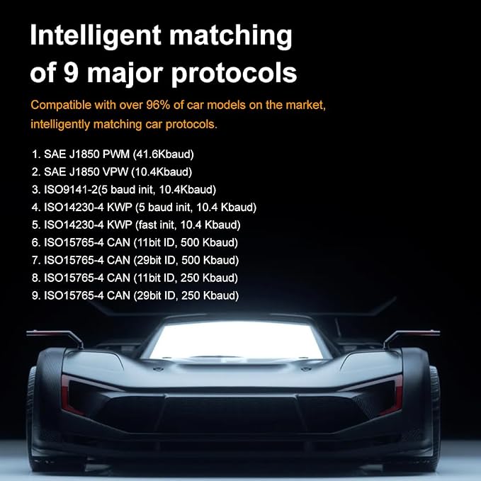 M525 OBD2 Scanner,New Upgrade OE-Level Code Reader with Battery Test, Start Test, Live Data, CAN Diagnostic Tool for Car Engine Fault Code Scan, Dual-UI for Pro Mechanics & DIYers