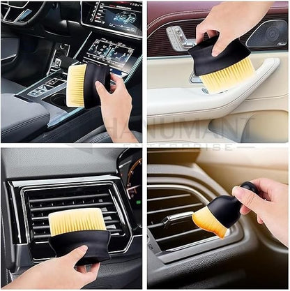 Car Interior Cleaning Brush Combo | 2 Pcs Pack | AC Vent Brush | Scratch Free Car Duster | Multifunctional Car Brush for Cleaning Car Interior, PC, Laptop, Keyboard