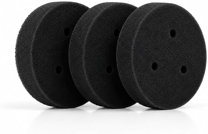 Classic Motoring 3" Finishing Foam Pads (3-Pack) – Final Finish & Gloss Enhancement – Fits 3" Backing Plate