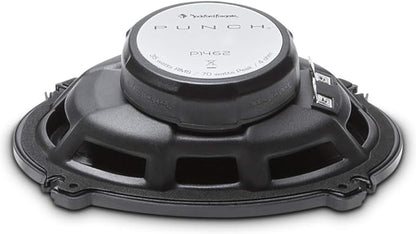 Rockford Fosgate P1462 Punch 4"x 6" 2-Way Coaxial Full Range Speakers - Black (Pair)