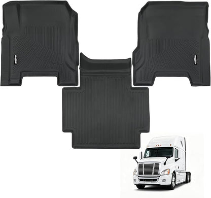 Floor Mats for Volvo VNL 760 860 (2019-25),VHD New (2019-25),VNR (2019-25), All Weather TPE Protector for Volvo VNL Accessories
