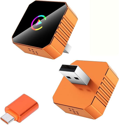 2026 Upgraded 2in1 Wireless Carplay Adapter for Apple iPhone,Android Auto Carplay Adapter,Bluetooth,WiFi Dual Core,Mini Car Play Adapter USB &Type-c Dongle,Smaller,Fast,Stable,No Delay