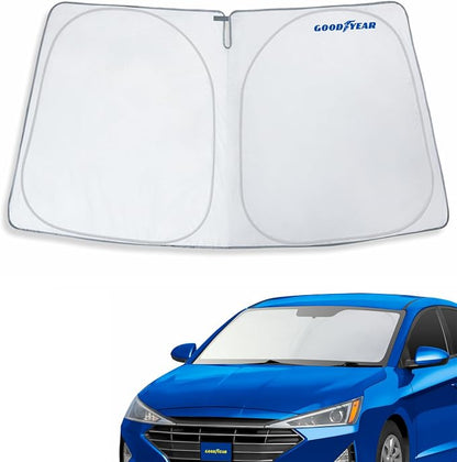 Goodyear Foldable Windshield Sunshade for Hyundai Elantra 2017-2020, Car Accessories, Sunshade Cover, Sun Shade Car Windshield, Window Sun Blocker - GY008352