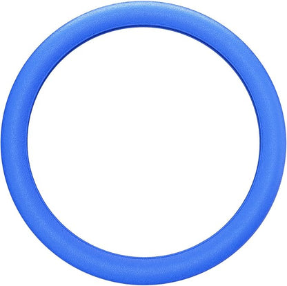 LRITER Car Steering Wheel Cover, Non-Slip Silicone Material, Multiple Color Choices, Universal Auto Parts Steering Wheel Cover, Suitable for Most Cars (Blue)