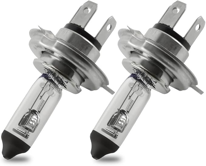 H4 Halogen Headlight Bulb - 55W 9003 High/Low Beam Fog Light Replacement,Halogen Light Bulbs,DOT Compliant,Universal Lighting Accessories for 12V Cars,Not fit 24V Vehicles,Pack of 2