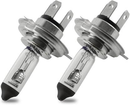 H4 Halogen Headlight Bulb - 55W 9003 High/Low Beam Fog Light Replacement,Halogen Light Bulbs,DOT Compliant,Universal Lighting Accessories for 12V Cars,Not fit 24V Vehicles,Pack of 2